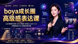 boya成长圈｜内心成长高级表达AI自媒体三合一，消解内耗挖掘天赋，镜头沟通AI指令短视频全流程教学-网创资源站