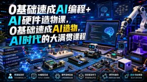 0基础速成AI编程+AI硬件造物课,0基础速成AI造物,AI时代的大满贯课程-网创资源站
