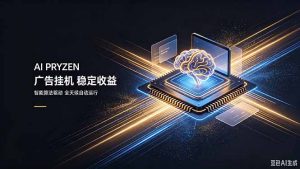 AI Pryzen 广告挂机｜24小时自动跑，日入300-500，新手零门槛-网创资源站