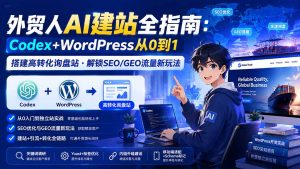 外贸人AI建站全指南：Codex+WordPress从0到1·搭建高转化询盘站·解锁SEO/GEO流量新玩法-更新-网创资源站