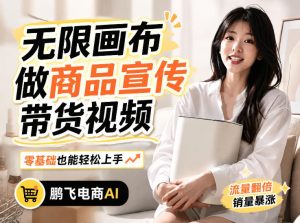 不用模特不用拍，AI生成电商带货视频｜无限画布从0到1搭建教程，全程实操演示，新手也能跟着落地-网创资源站