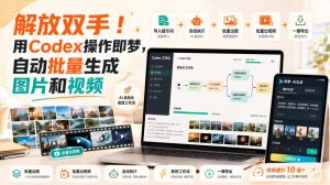 解放双手!用Codex操作即梦,自动批量生成图片和视频-网创资源站