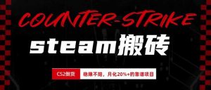 steam搬砖，倒卖cs2饰品，达到月化20%+的收益，真正的靠谱可落地长期项目-网创资源站