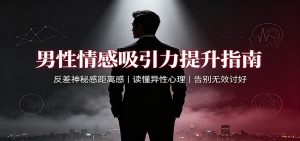 男性情感吸引力提升指南：反差神秘感距离感，读懂异性心理，告别无效讨好-网创资源站