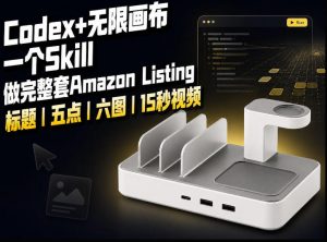 我用一个Codex Skill做完Amazon Listing:标题、五点、六图和视频全流程-网创资源站