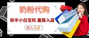 拼多多奶粉代购一单大几十，日入几百，新手小白宝妈直接入局！-网创资源站