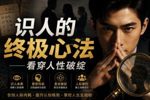 付费文章:识人的终极心法——看穿人性破绽-网创资源站