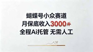 视频号小众领域,月收入3000+, 全程Ai托管操作 新人2天学会!-网创资源站